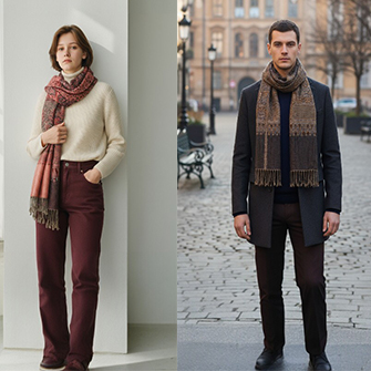 Écharpes et châles d'Inde