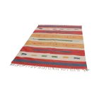 Indien Kilim tapis 140x200 Kilim moderne en coton