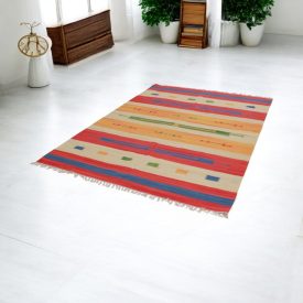 Indien Kilim tapis 170x240 Kilim coton moderne