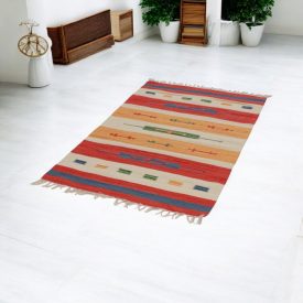 Indien Kilim tapis 90x150 Kilim coton moderne