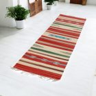 Indien Kilim coureur 60x240 tapis coton mince