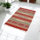 Indien Kilim tapis 70x140 Kilim coton moderne