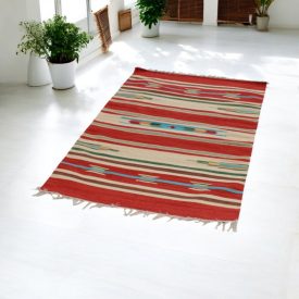 Indien Kilim tapis 90x150 tapis coton mince