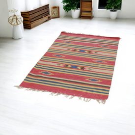 Indien Kilim tapis 90x150 Kilim coton moderne