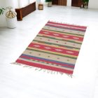 Indien Kilim tapis 70x140 Kilim coton moderne