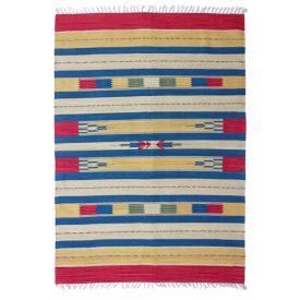 Tapis kilim Indien 120x180 tapis kilim moderne en coton