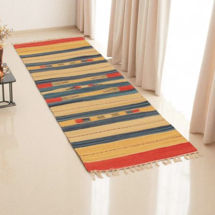 Indien Kilim coureur 60x200 Kilim coton moderne