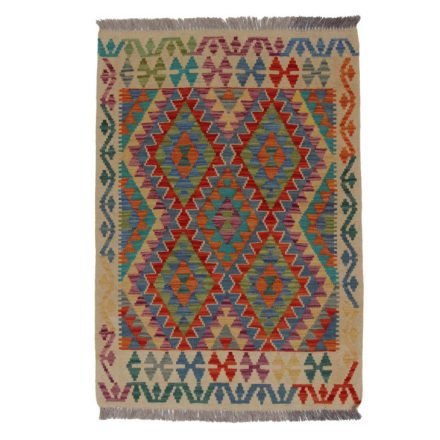 Tapis Kilim laine tissé main Chobi 87x125 kilim ethnique