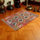 Tapis Kilim laine tissé main Chobi 87x120 tapis kilim ethnique