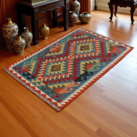Tapis-Kilim-laine-tisse-main-Chobi-86x129-Kilim-afghan
