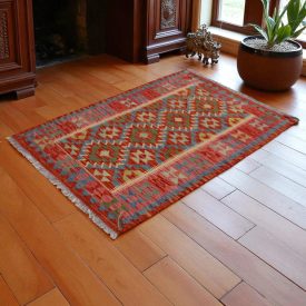 Tapis-Kilim-laine-fait-main-Chobi-149-x101-Kilim-nomade