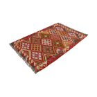 Tapis Kilim laine tissé main Chobi 156x108 tapis kilim multicolore