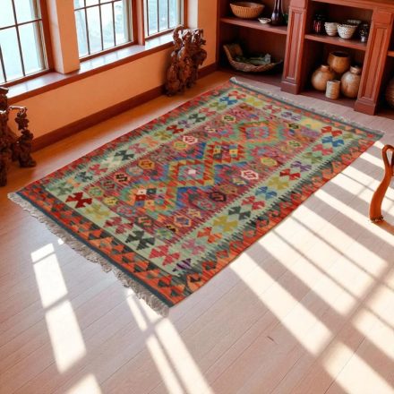 Tapis-Kilim-laine-tisse-main-Chobi-146-x97-Kilim-afghan