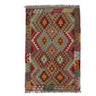 Tapis Kilim laine tissé main Chobi 170x102 tapis Kilim afghan