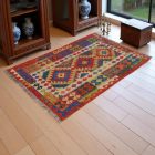 Tapis Kilim laine tissé main Chobi 141x100 tapis Kilim afghan