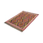 Tapis Kilim laine tissé main Chobi 153x104 tapis kilim multicolore
