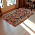 Tapis Kilim laine fait main Chobi 158x102 tapis kilim multicolore