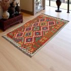 Tapis Kilim laine tissé main Chobi 156x93 tapis kilim multicolore