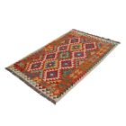 Tapis Kilim laine tissé main Chobi 156x93 tapis kilim multicolore
