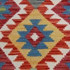 Tapis Kilim laine tissé main Chobi 156x93 tapis kilim multicolore