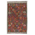 Tapis Kilim laine tissé main Chobi 153x98 tapis kilim multicolore