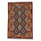 Tapis Kilim laine tissé main Chobi 166x101 tapis kilim ethnique