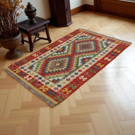 Tapis-Kilim-laine-tisse-main-Chobi-166-x101-kilim-ethnique