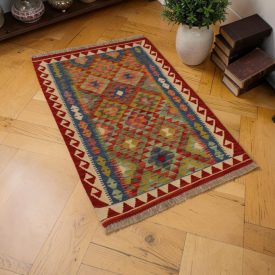 Tapis Kilim laine tissé main Chobi 138x103 tapis Kilim afghan