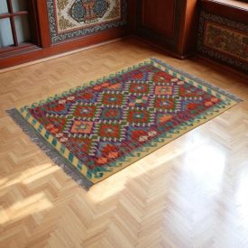 Tapis Kilim laine fait main Chobi 144x98 Tapis de salon