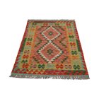 Tapis Kilim laine tissé main Chobi 148x100 tapis kilim multicolore