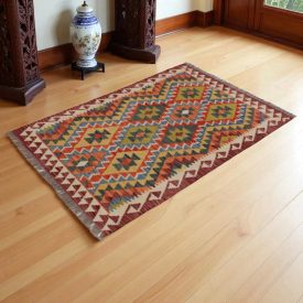 Tapis Kilim laine fait main Chobi 150x103 tapis nomade kilim