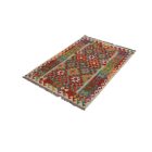 Tapis Kilim laine tissé main Chobi 148x100 tapis kilim multicolore