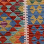Tapis Kilim laine tissé main Chobi 148x100 tapis kilim multicolore
