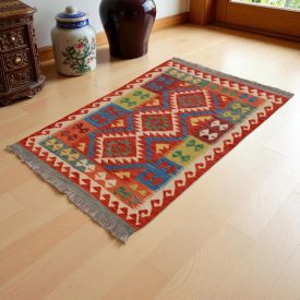 Tapis Kilim laine tissé main Chobi 156x100 tapis Kilim afghan