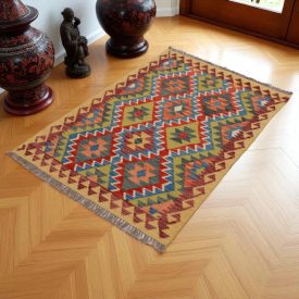 Tapis Kilim laine fait main Chobi 143x105 tapis kilim ethnique