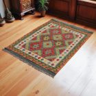 Tapis Kilim laine fait main Chobi 145x103 tapis kilim multicolore