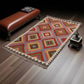 Tapis-Kilim-laine-tisse-main-Chobi-156-x102-Kilim-afghan