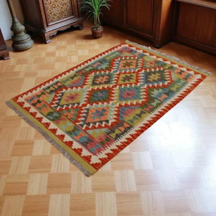 Tapis Kilim laine tissé main Chobi 147x101 tapis kilim multicolore