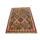 Tapis Kilim laine tissé main Chobi 147x101 tapis kilim multicolore