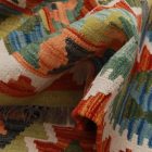 Tapis Kilim laine tissé main Chobi 147x101 tapis kilim multicolore