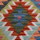 Tapis Kilim laine tissé main Chobi 147x101 tapis kilim multicolore