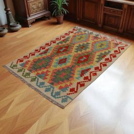 Tapis-Kilim-laine-tisse-main-Chobi-157-x103-tapis-kilim
