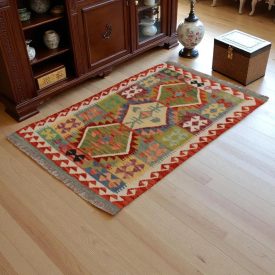 Tapis Kilim laine fait main Chobi 155x101 tapis Kilim afghan