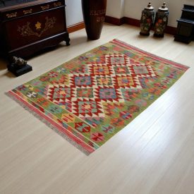 Tapis-Kilim-laine-tisse-main-Chobi-148-x104-Kilim-afghan