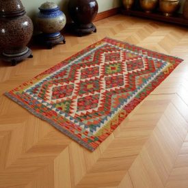 Tapis Kilim laine tissé main Chobi 152x101 tapis Kilim afghan
