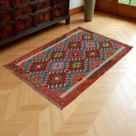 Tapis Kilim laine fait main Chobi 149x102 tapis nomade kilim