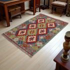 Tapis Kilim laine tissé main Chobi 148x101 tapis kilim multicolore
