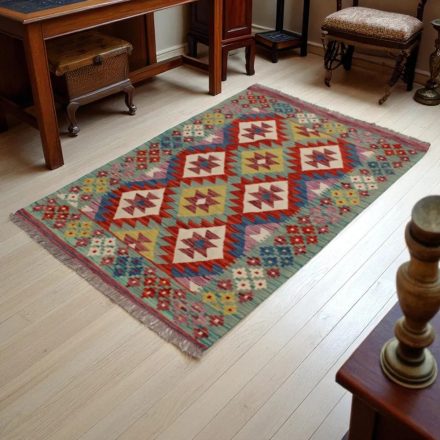 Tapis Kilim laine tissé main Chobi 148x101 tapis kilim multicolore