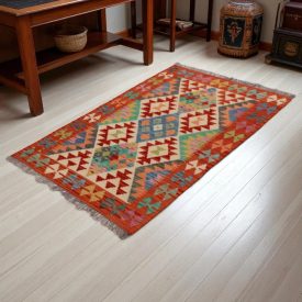 Tapis Kilim Afghan Chobi 201x288 tapis kilim tissé à la main