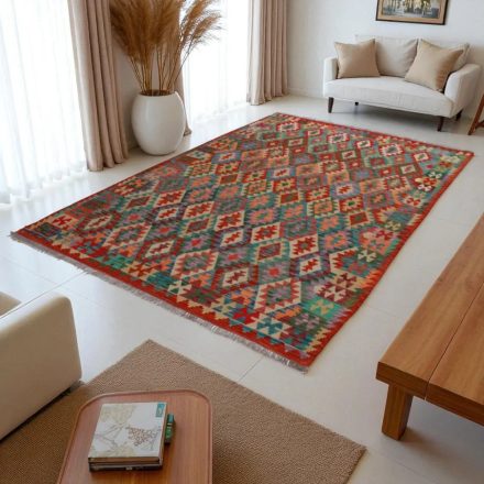 Tapis Kilim Afghan Chobi 201x288 tapis kilim tissé à la main